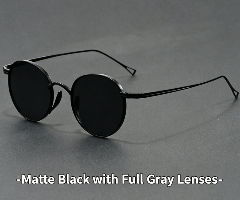 Vintage Celebrity Round Sunglasses for Men and Women