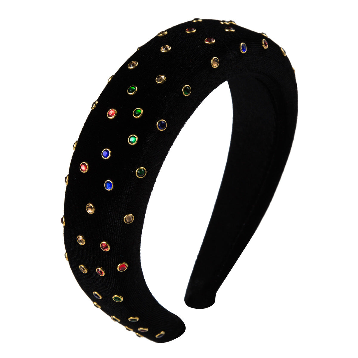 Thickened Sponge Gold Velvet Cloth Headband Ladies Ins Bag Cloth Wide-Brimmed Headband Hair Accessories