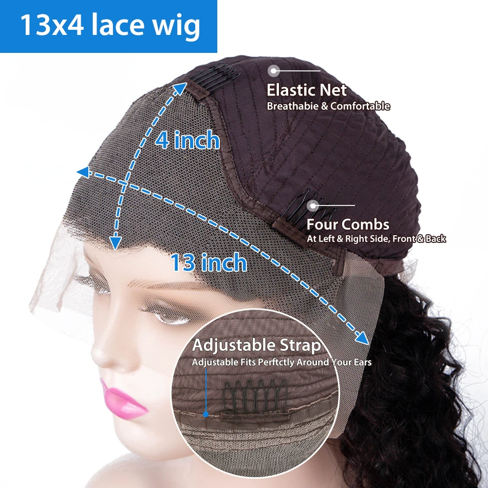 200 Density  Straight Human Hair Wigs