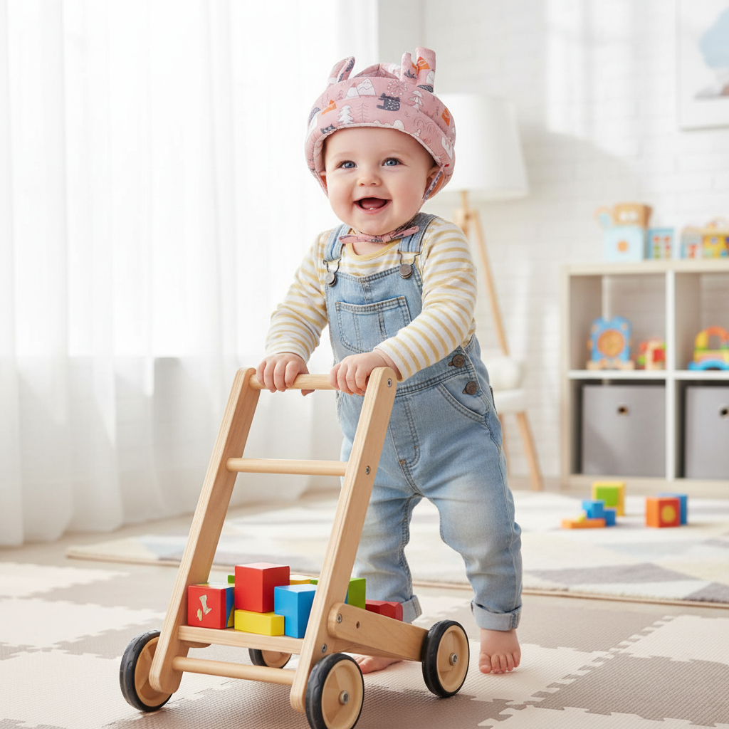 Baby Safety Helmet – Padded Head Protector for Crawling & Walking