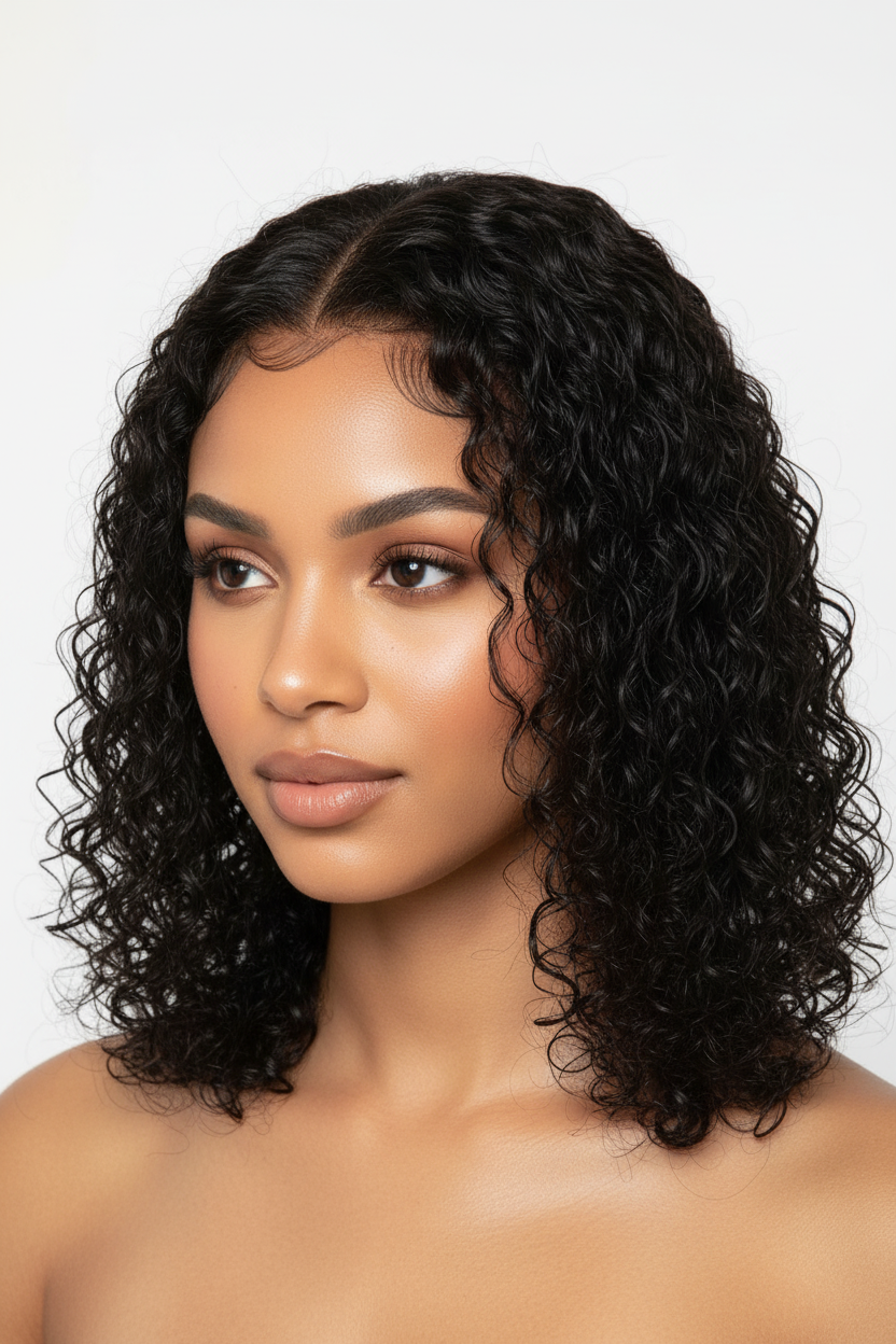 Women's Natural Wave Short Wig – High-Temperature Fiber Curly Hair