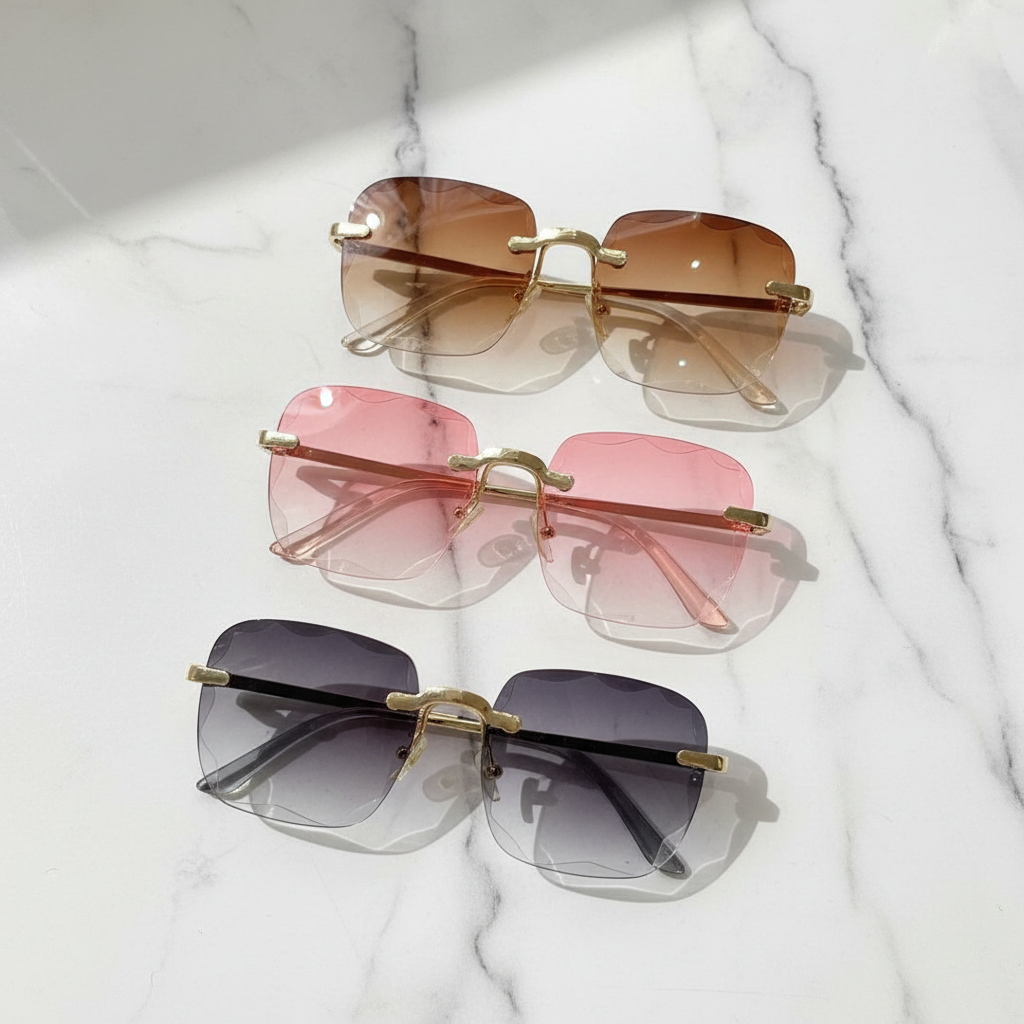 Sunglasses - Marble Flat Lay