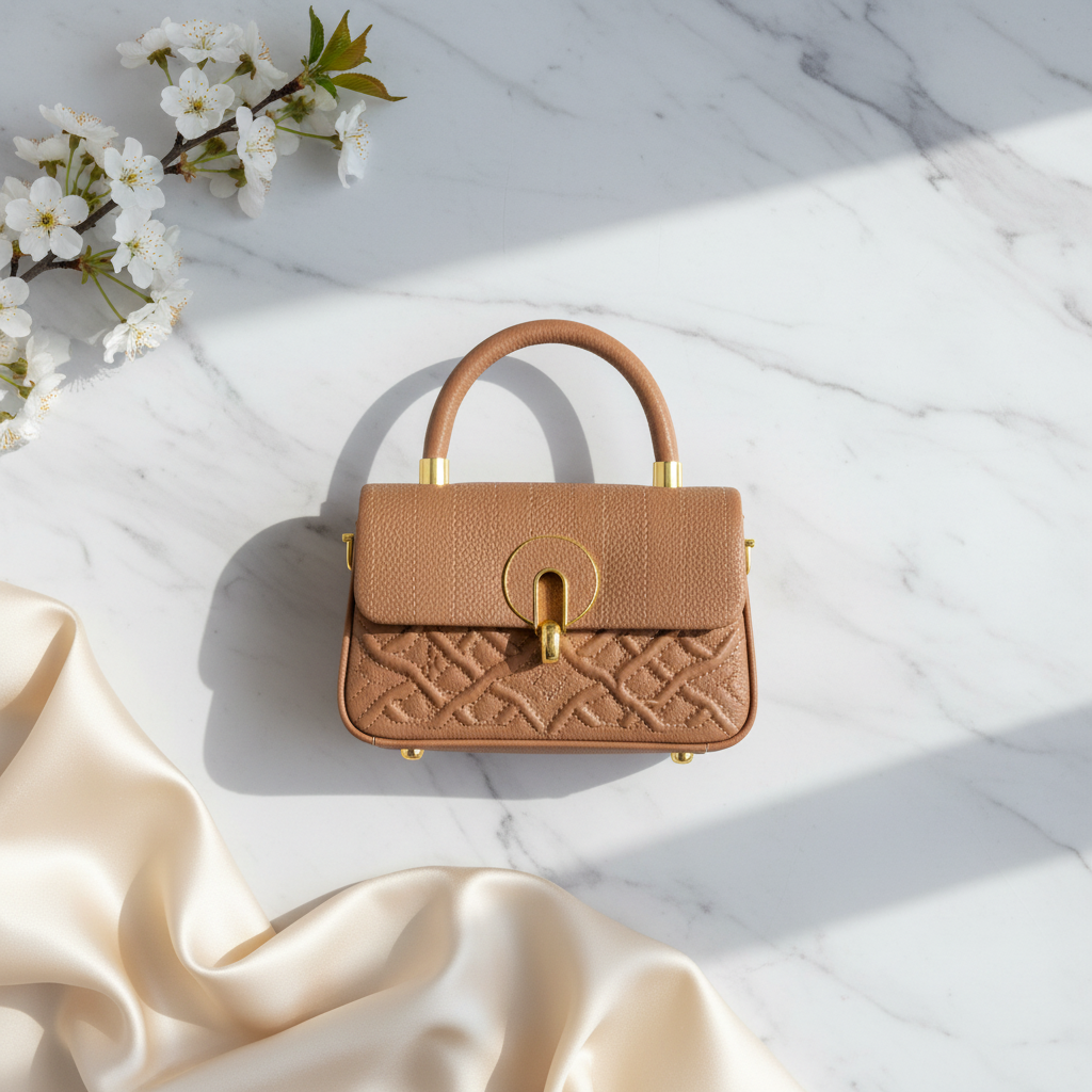 Quilted Mini Top-Handle Handbag